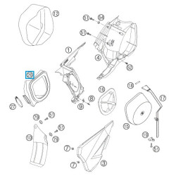 59006026000  Carburetor Connecting Boot KTM EXC-SX 4stroke '00-'05