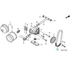 15136MR1003  Καδένα Αντλίας Λαδιού Honda XL-600V-650V Transalp 