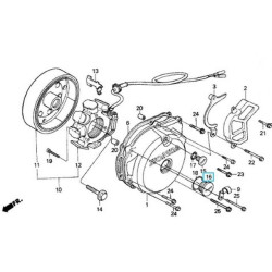 90087471000  Ignition Cover Cap Honda XR-250 '88-'89