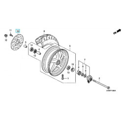 45351GCCB50  Front Brake Disk Honda NHX-110 i Lead '08-'09
