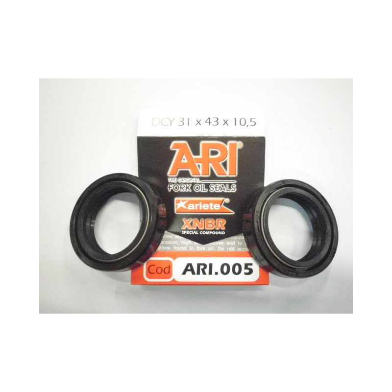 ARI005  Ariete Front Fork Oil Seals Set 31X43X10.5 Honda XR-125