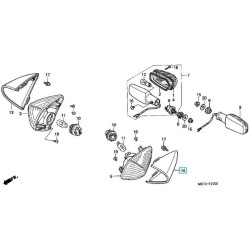 64325MBTD10  Καπάκι Φλας Εμπρός Αριστερό Honda XL-1000V Varadero '99-'02