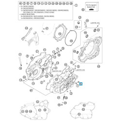 58030021000  Τάπα Εξαγωγής Λαδιού KTM EXC-SX-LC 4- LC8 Adventure