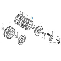 22201KPH900  Δίσκος Συμπλέκτη Φίμπερ Honda ANF-125 Innova 