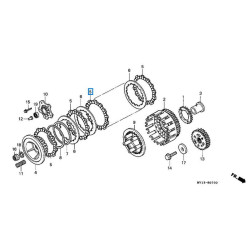 22201MCB610  Δίσκος Συμπλέκτη Φίμπερ Honda XL-650V Transalp
