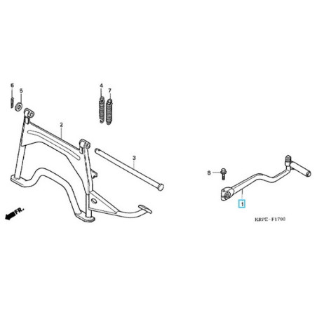 28300KPL900  Arm Assy. Kick Starter Honda SCV-100 Lead 