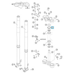 54601184000  Stearing Head Gsket Top KTM EXC-SX-LC 4-Adventure