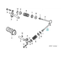 14721KPH880  Βαλβίδα Εξαγωγής Honda ANF-125 Innova