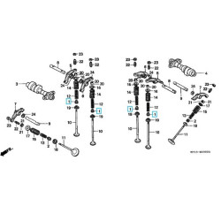 12208413003  Valve Seal Honda XLV-XRV 