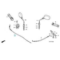 17910KPH900  Ντίζα Γκαζιού Honda ANF-125 Innova '03-'06