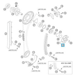 59035055144  Water Pump Wheel KTM EXC-SX 4stroke '99-'07