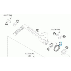 59033054000  Ελατήριο Μανιβέλας KTM EXC-SX 4T
