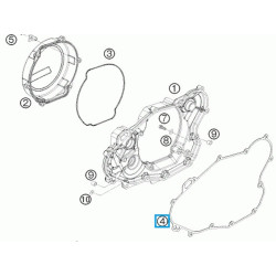 78030025000  Φλάντζα Καπακιού Συμπλέκτη KTM EXC-400-450-530 '08-'11