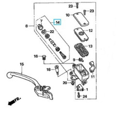 45530471831  Σετ Επισκευής Εμπρός Τρόμπας Φρένου Honda CBF-XLV-SH 