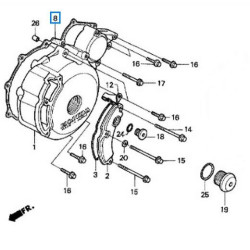 11395MV1850  Φλάντζα Βολάν Honda XRV-750 Africa Twin 
