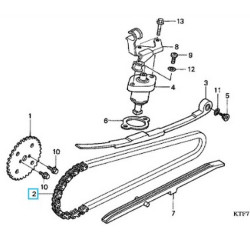 14401KRJ901  Καδένα Εκκεντροφόρου Honda SH-125-150 '03-'12