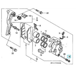 45203MG3016  Τάπα Συγκράτησης Φρένων Honda CBF-CBR-XLV-SH 