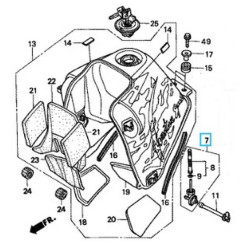 16950MY1003  Ρουμπινέτο Βενζίνης Honda XRV-750 Africa Twin '93-'00