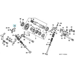14442MN1671  Κοκοράκι Εξαγωγής Δεξιό Honda NX-650 Dominator XR-600