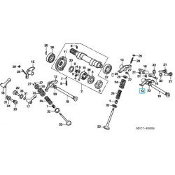 14441MG3040  Rocker Arm Left Intake Valve Honda NX-650 Dominator XR-600