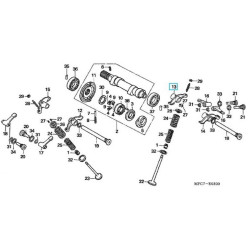 14431MK4861  Rocker Arm Right Intake Valve Honda NX-650 Dominator XR-600