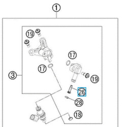 78141013190  Φίλτρο Βενζίνης KTM EXC-F '12-'14 SX-F '11-'14