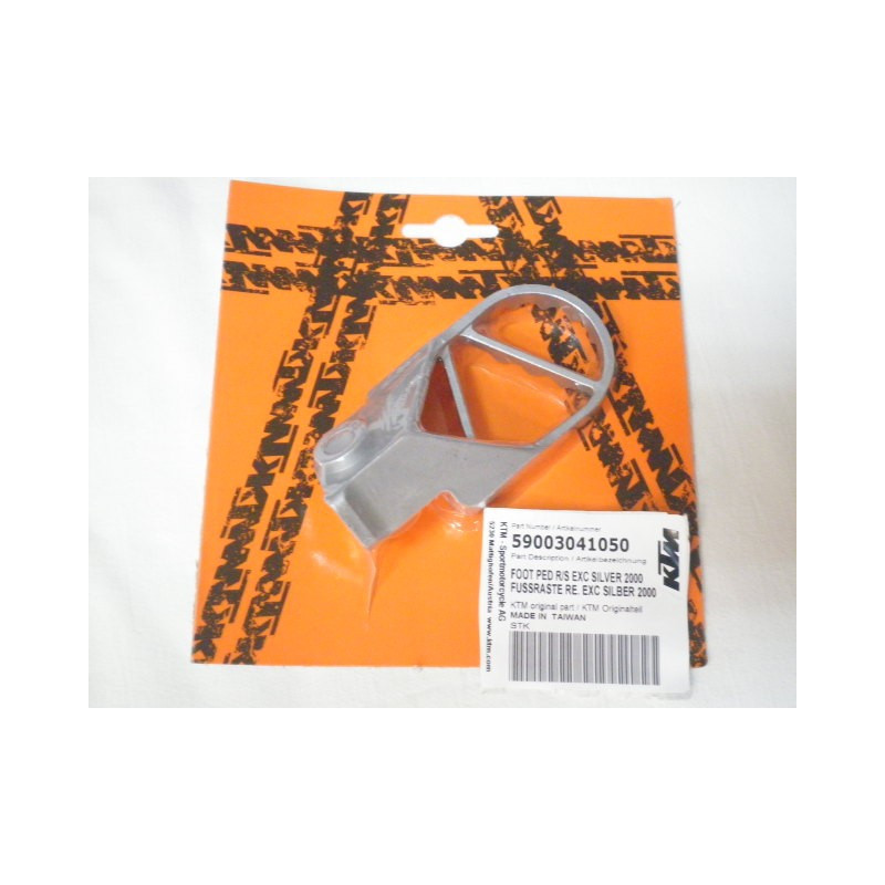 59003041050  Foot Ped Right KTM EXC '00-'02 SX '00-'13