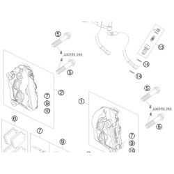 62513020000  Βίδα Εξαέρωσης Δαγκάνας KTM EXC '04-'14 SX '03-'14