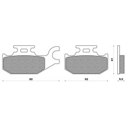 SFA.413  EBC Rear Brake Pads Suzuki UH-200