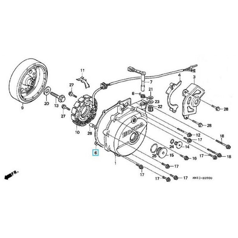 11395MN1700  Ignition Cover Gasket Honda XR-600 