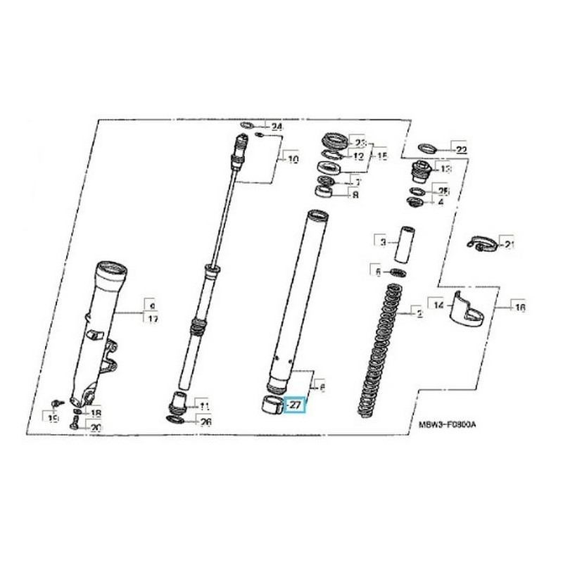 51415MBWE11  Bush Slide Honda CBR-600F '99-'06