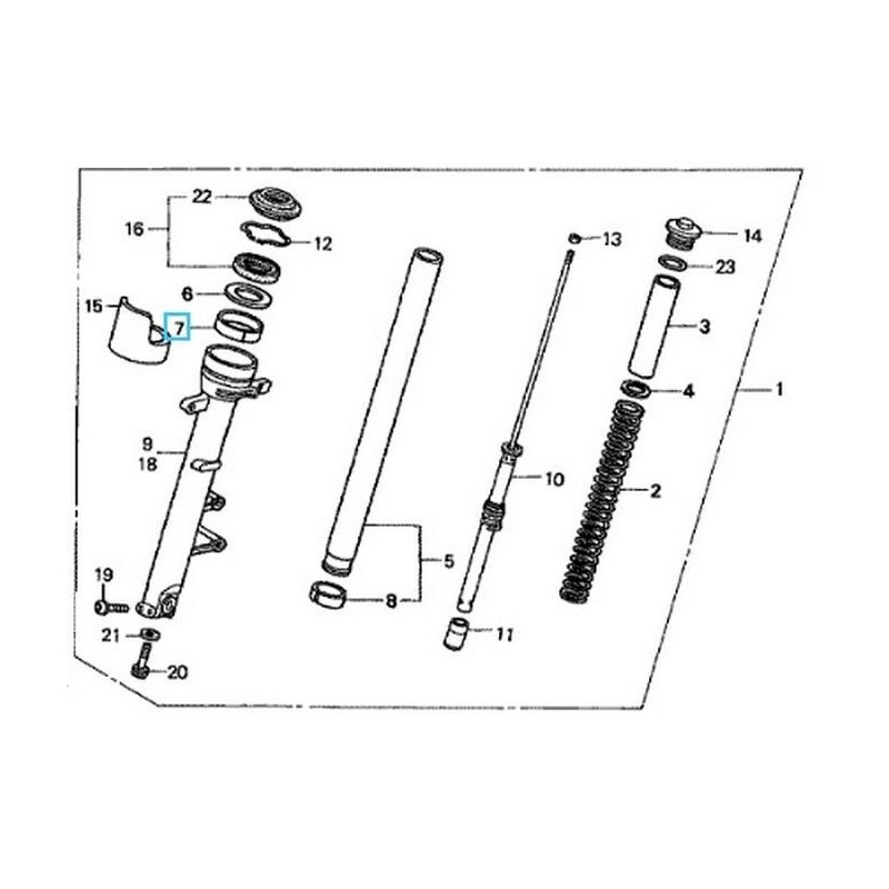 51414MAZ751  Κουζινέτο Εμπρός Ανάρτησης Honda CBR-600F '01-'04