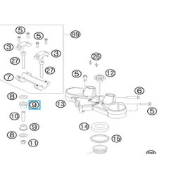 56401040000  Rubber Bushing KTM LC4-640 LC8-950-990