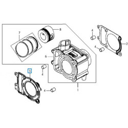 12251HLK000  Cylinder Head Gasket Sym Joyride-200 EFI HD-200 EFI