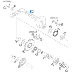 54833070044  Kick Starter Cpl. KTM EXC-SX '03-'06