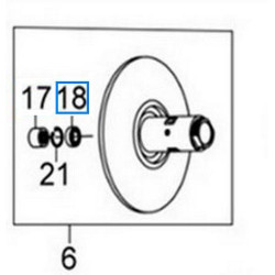 91002GA7701 Ρουλεμάν Πίσω Τροχαλίας Φυγοκεντρικού Sym HD-Joyride-Symphony