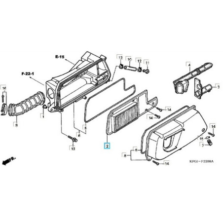 17210KFG010  Air Filter Honda FES-250 Foresight