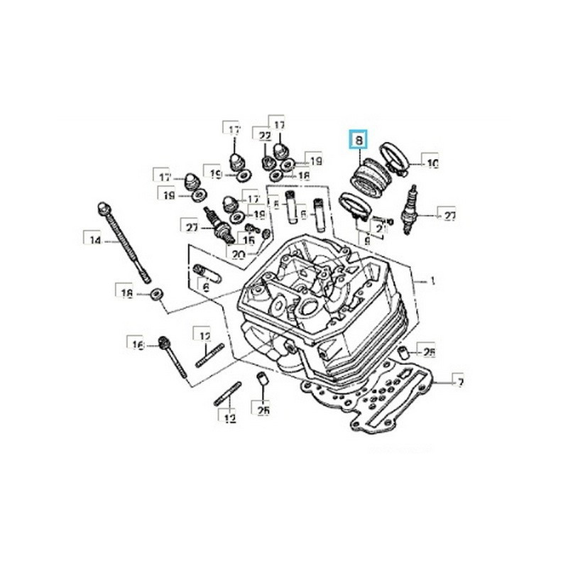 16211MY1000  Insulator Carburetor Honda XRV-750 Africa Twin '93-'00 