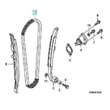 14401KRN671  Timing Chain Honda CRF-250R '04-'09
