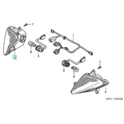 33405KEY900  Winker Front Right Honda FES-250 Foresight '00-'01