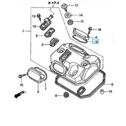 91304MF5003  O'ring Intake Valve Cover Honda XL-650V Transalp
