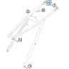 78003002020  Sub Frame Application Right KTM EXC-SX '08-'13