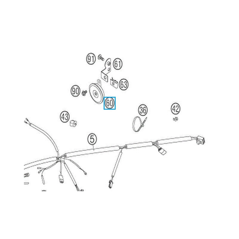 50311060200    DC Horn 12V KTM EXC '08-'14 EXC-F '06-'14