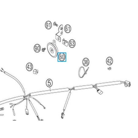 50311060200    DC Horn 12V KTM EXC '08-'14 EXC-F '06-'14