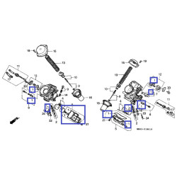 16010MR1691  Gasket Set Carburetor Honda XL-600V Transalp