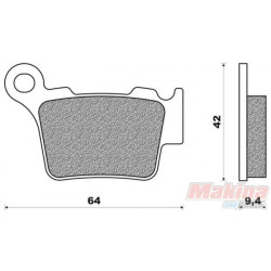 FDB2165SG  Ferodo Rear Brake Pads KTM EXC-SX '04-'13