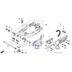 52170KZ1671  Γλύστρα Αλυσίδας Honda XR-250