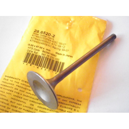 PR-28-6520-2  PROX  Valve Intake KTM EXC-400-450-520-525