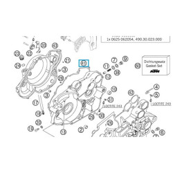 19.G6520  PROX Φλάντζα Καπακιού Συμπλέκτη KTM EXC-SX Τετράχρονα '00-'07