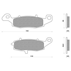 704HF  SBS Front Brake Pads Kawasaki Versys-650